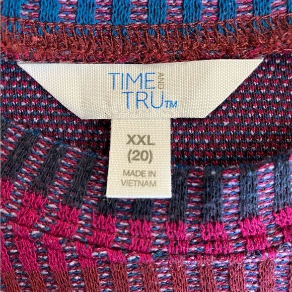 Time and Tru Long Sleeve Top Size XXL - Picture 7 of 10